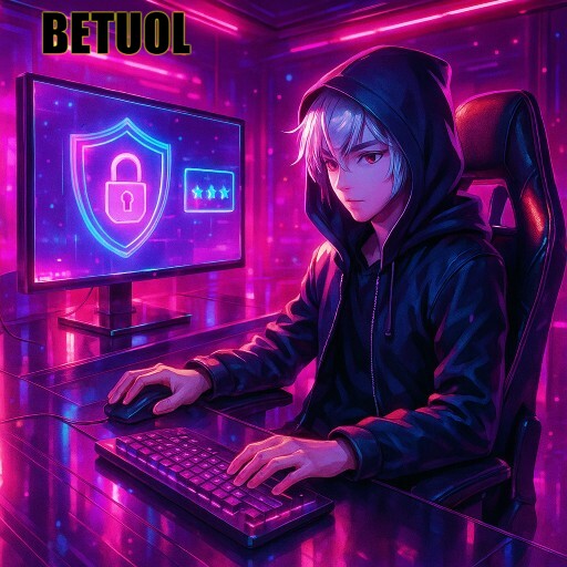 Imagem promocional da BETUOL destacando login rápido e plataforma segura